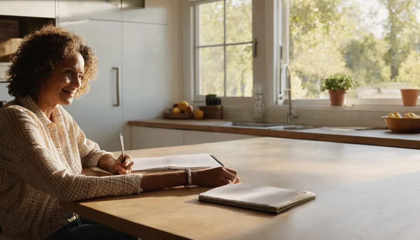 A homeowner comparing window and siding estimates at a kitchen table in the Irvine area